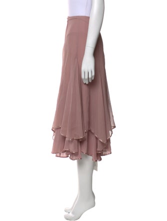 Calypso St. Barth Silk Midi Length Skirt