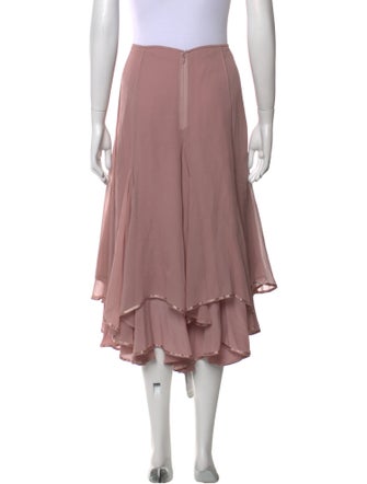 Calypso St. Barth Silk Midi Length Skirt