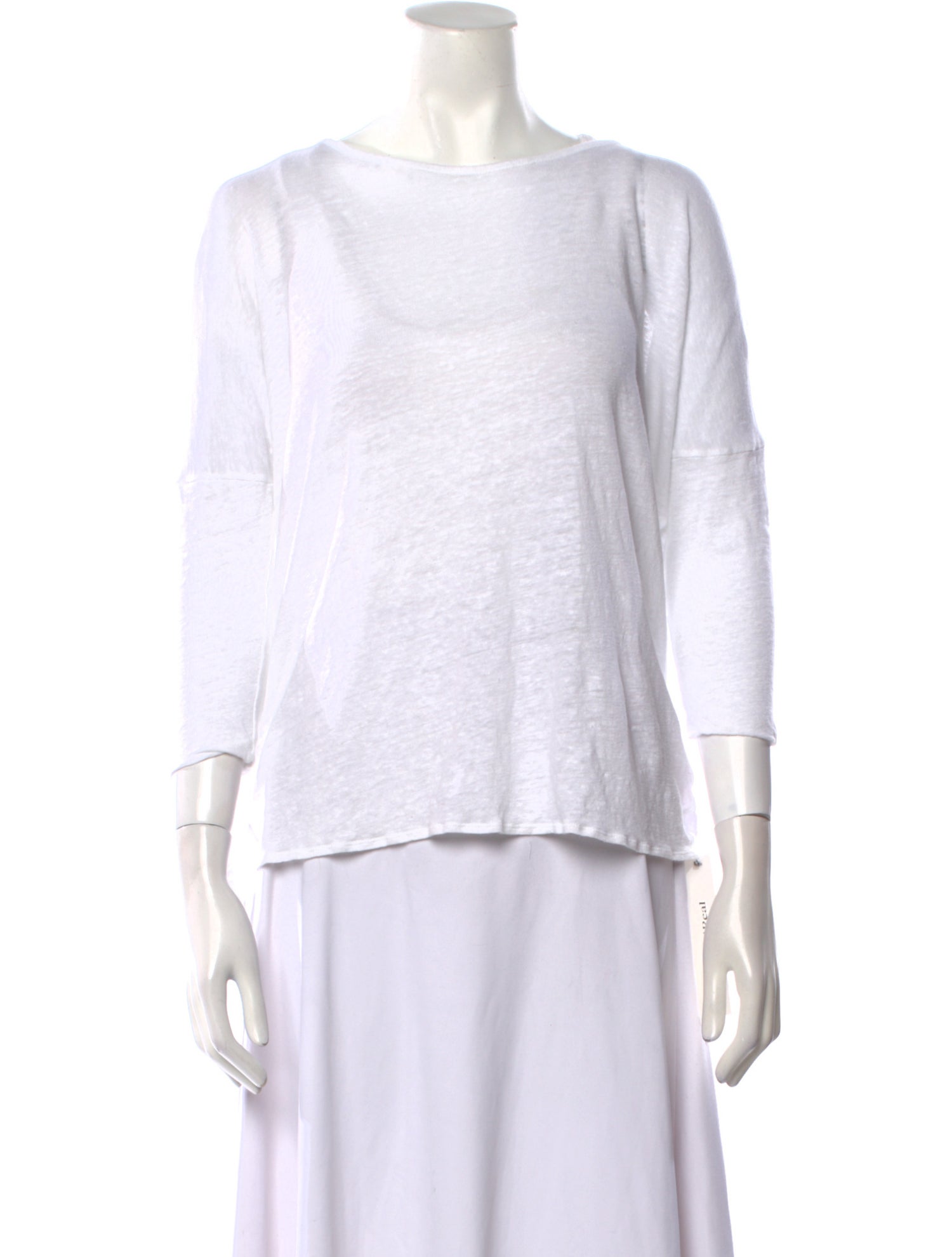 Calypso St. Barth Linen Bateau Neckline Top