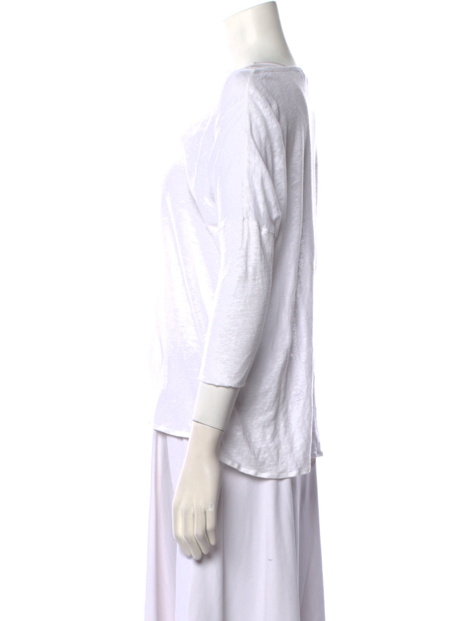 Calypso St. Barth Linen Bateau Neckline Top