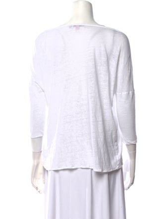 Calypso St. Barth Linen Bateau Neckline Top