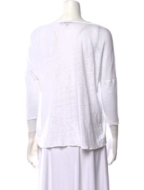 Calypso St. Barth Linen Bateau Neckline Top