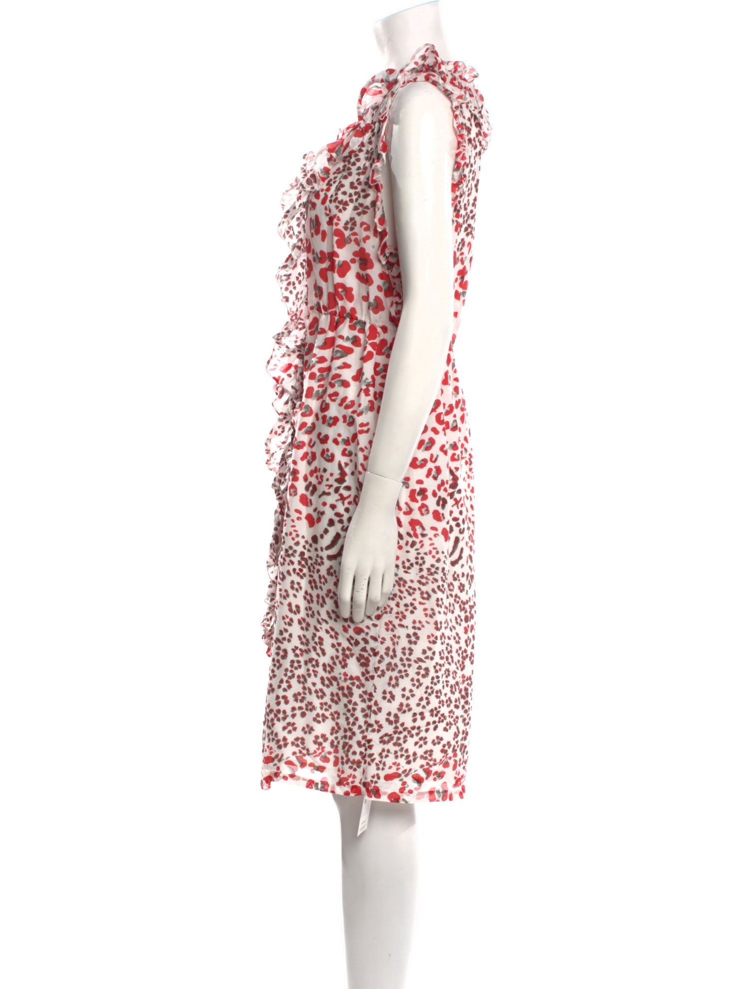 Calypso St. Barth Animal Print Midi Length Dress