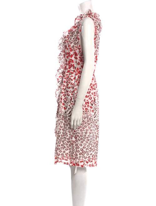 Calypso St. Barth Animal Print Midi Length Dress