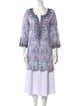 Calypso St. Barth Paisley Print V-Neck Tunic