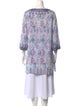 Calypso St. Barth Paisley Print V-Neck Tunic