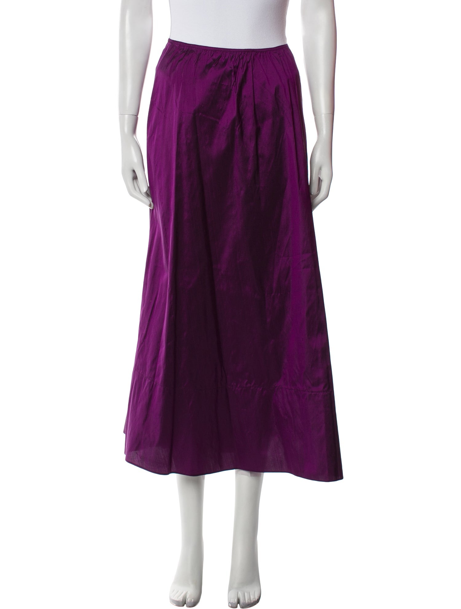 Calypso St. Barth Silk Midi Length Skirt