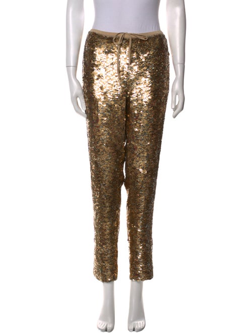 Calypso St. Barth Silk Straight Leg Pants