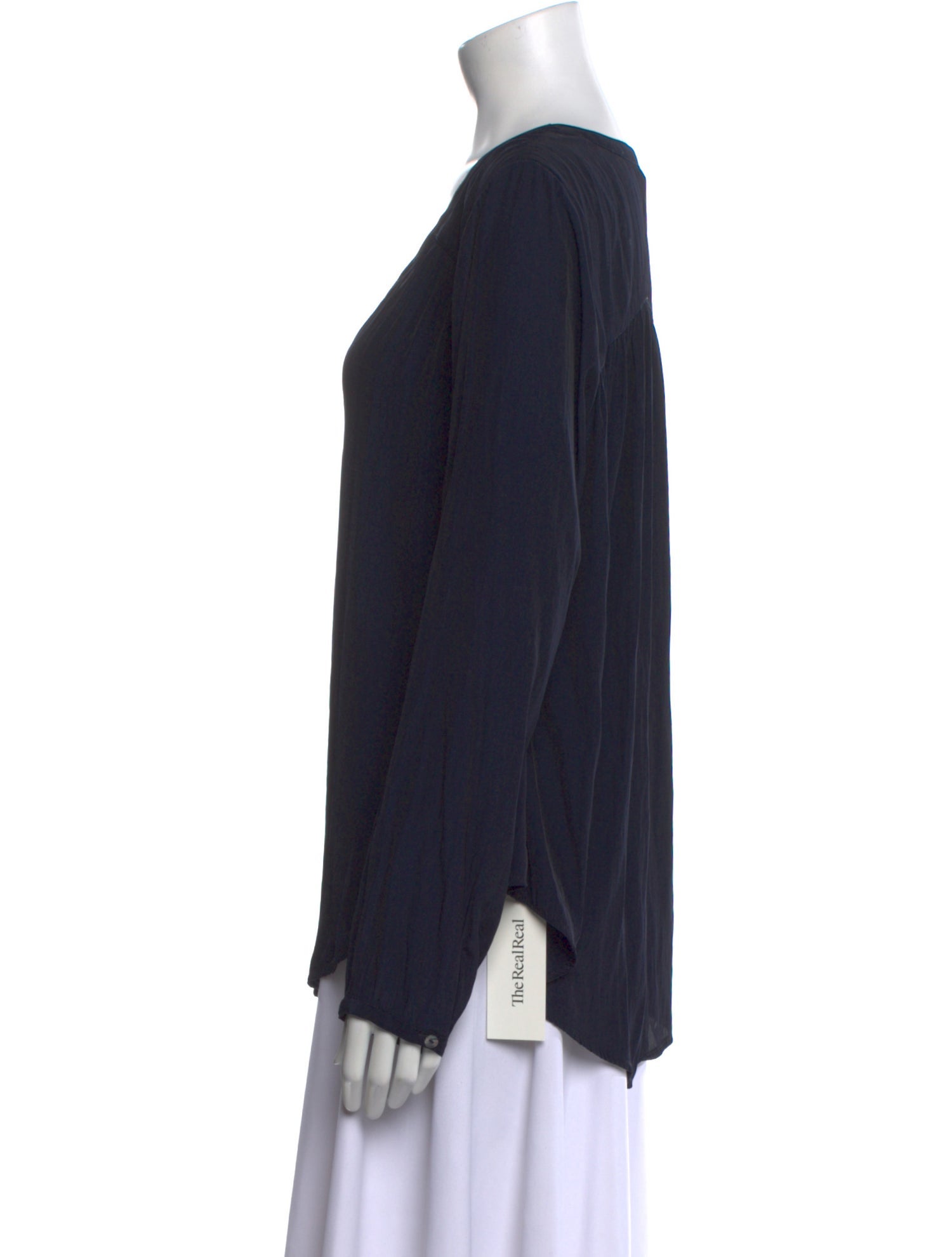 Calypso St. Barth V-Neck Long Sleeve Blouse