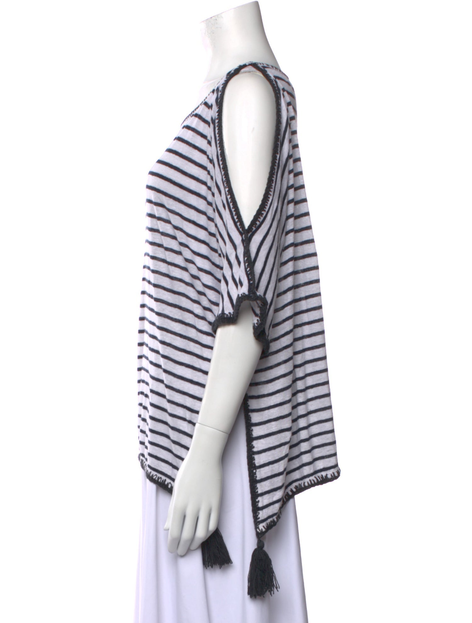 Calypso St. Barth Linen Striped T-Shirt