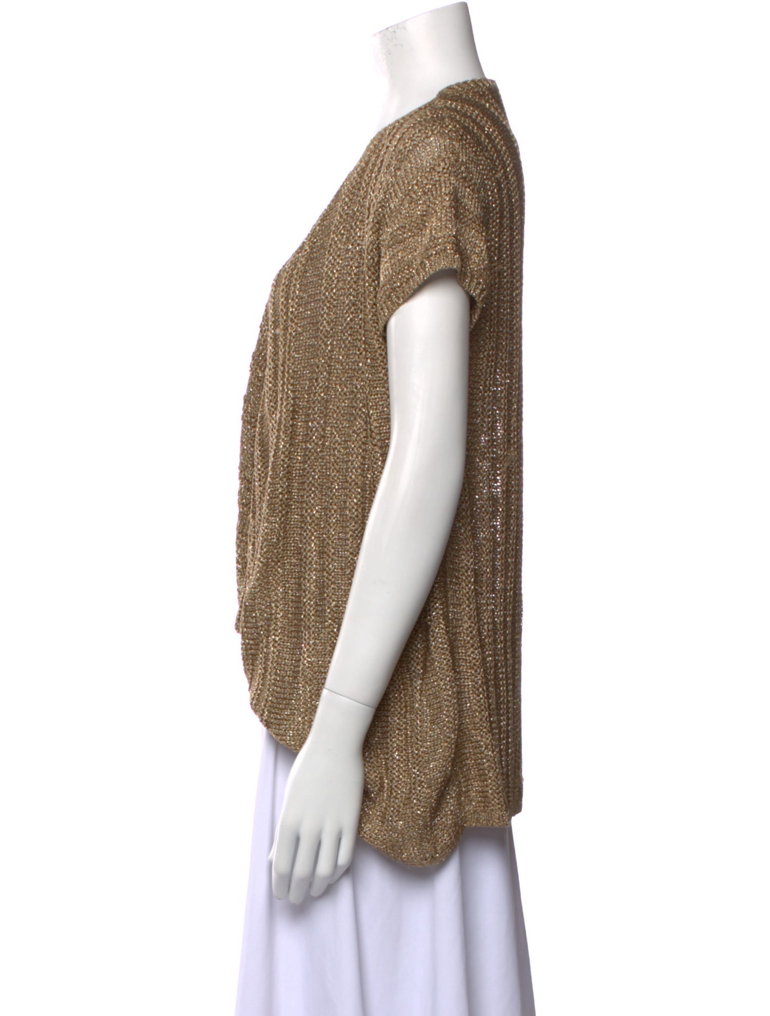 Calypso St. Barth V-Neck Short Sleeve Crop Top