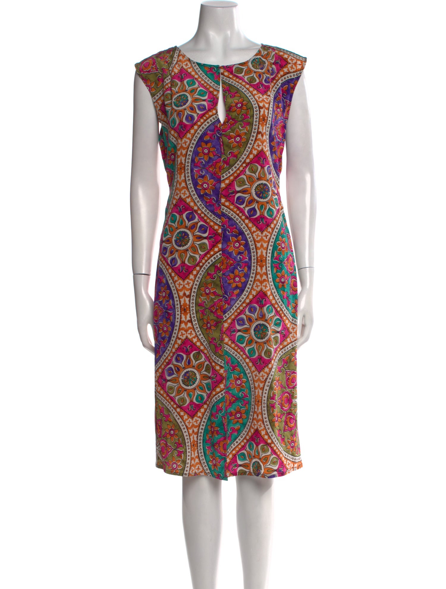 Calypso St. Barth Silk Midi Length Dress