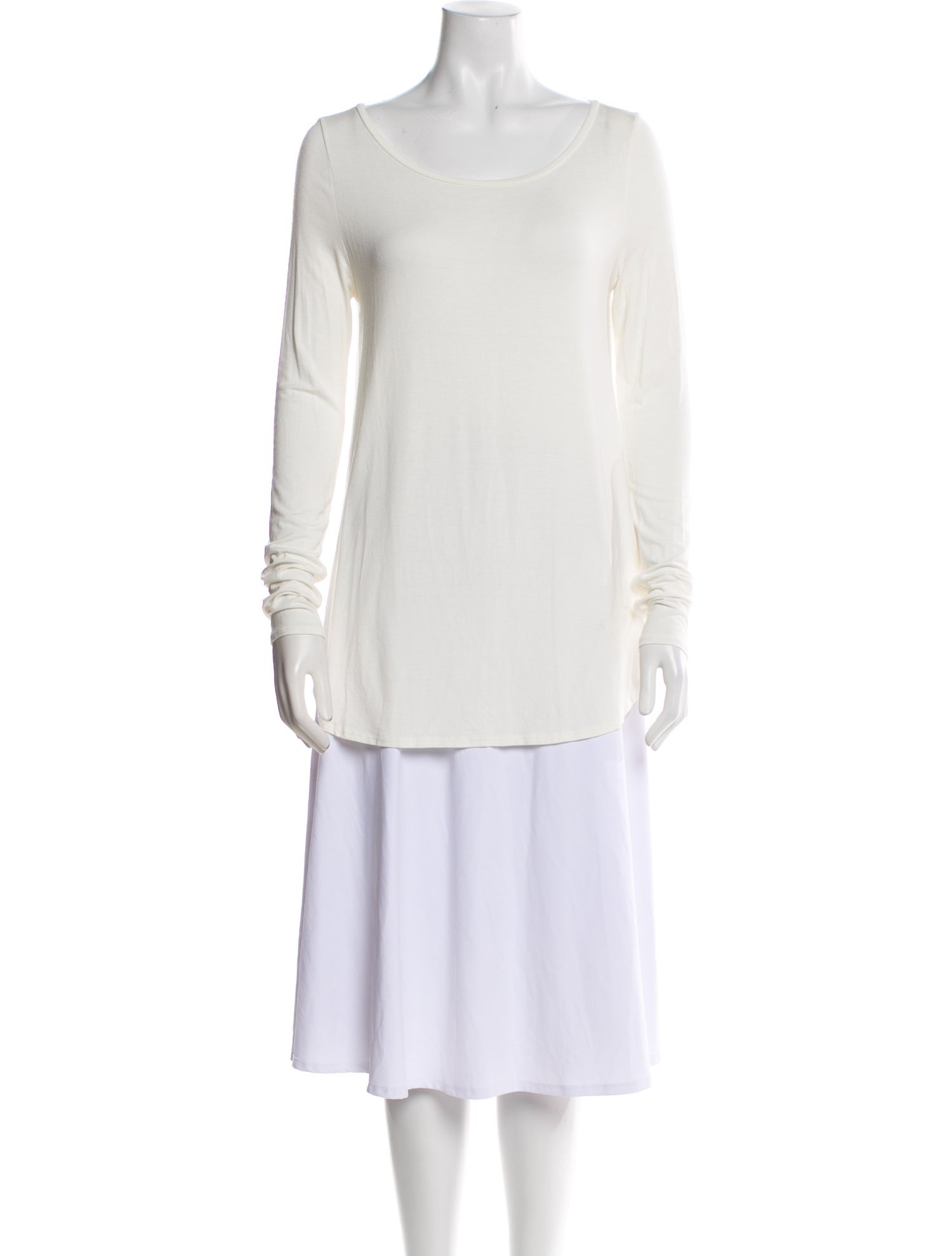 Calypso St. Barth Scoop Neck Long Sleeve Tunic