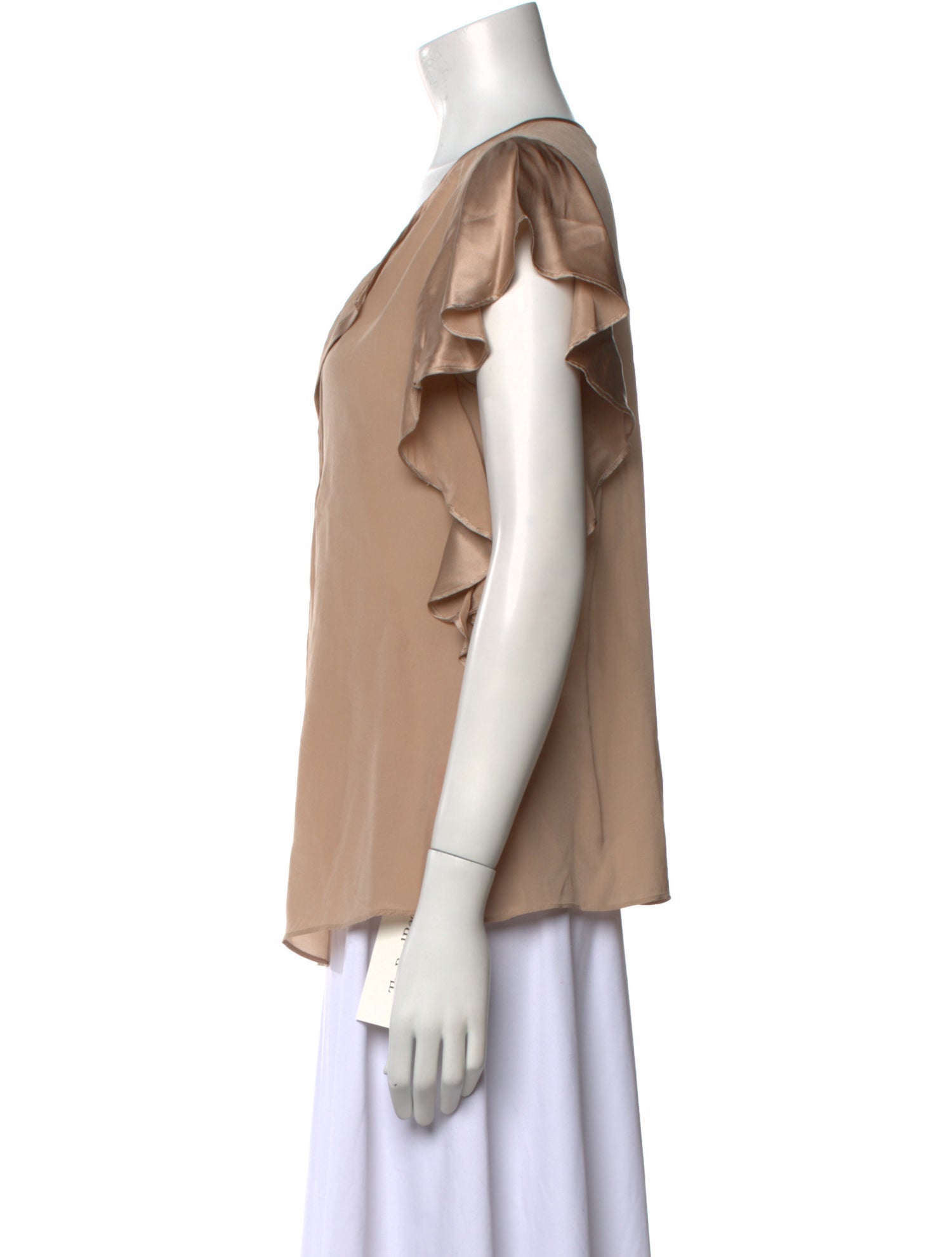 Calypso St. Barth Silk V-Neck Blouse