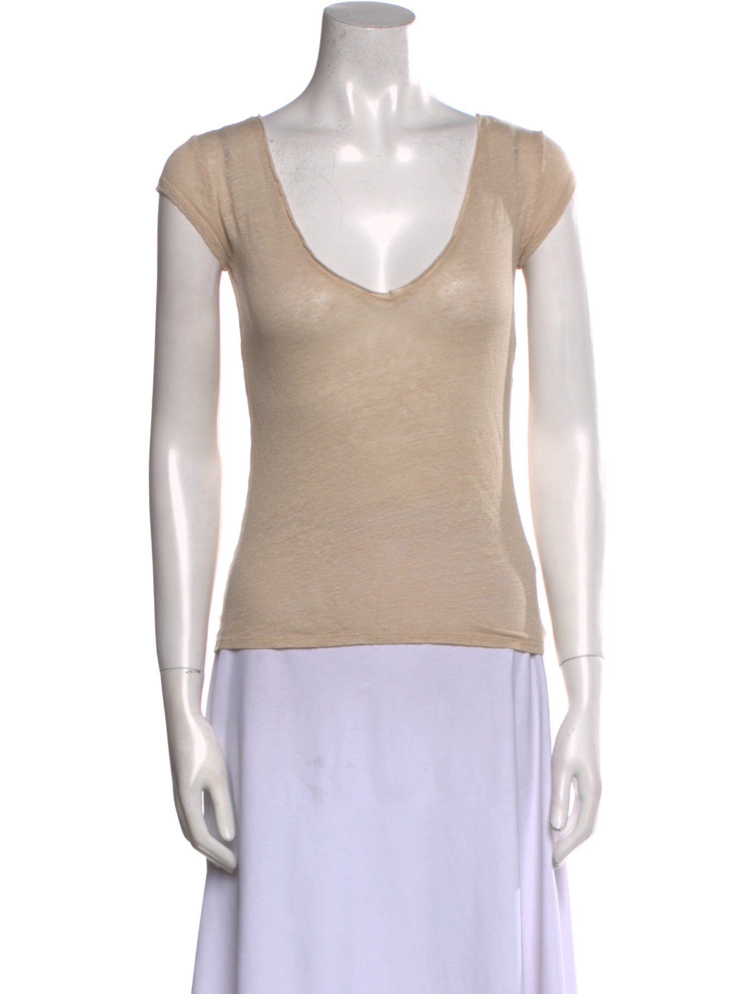 Calypso St. Barth Linen V-Neck T-Shirt