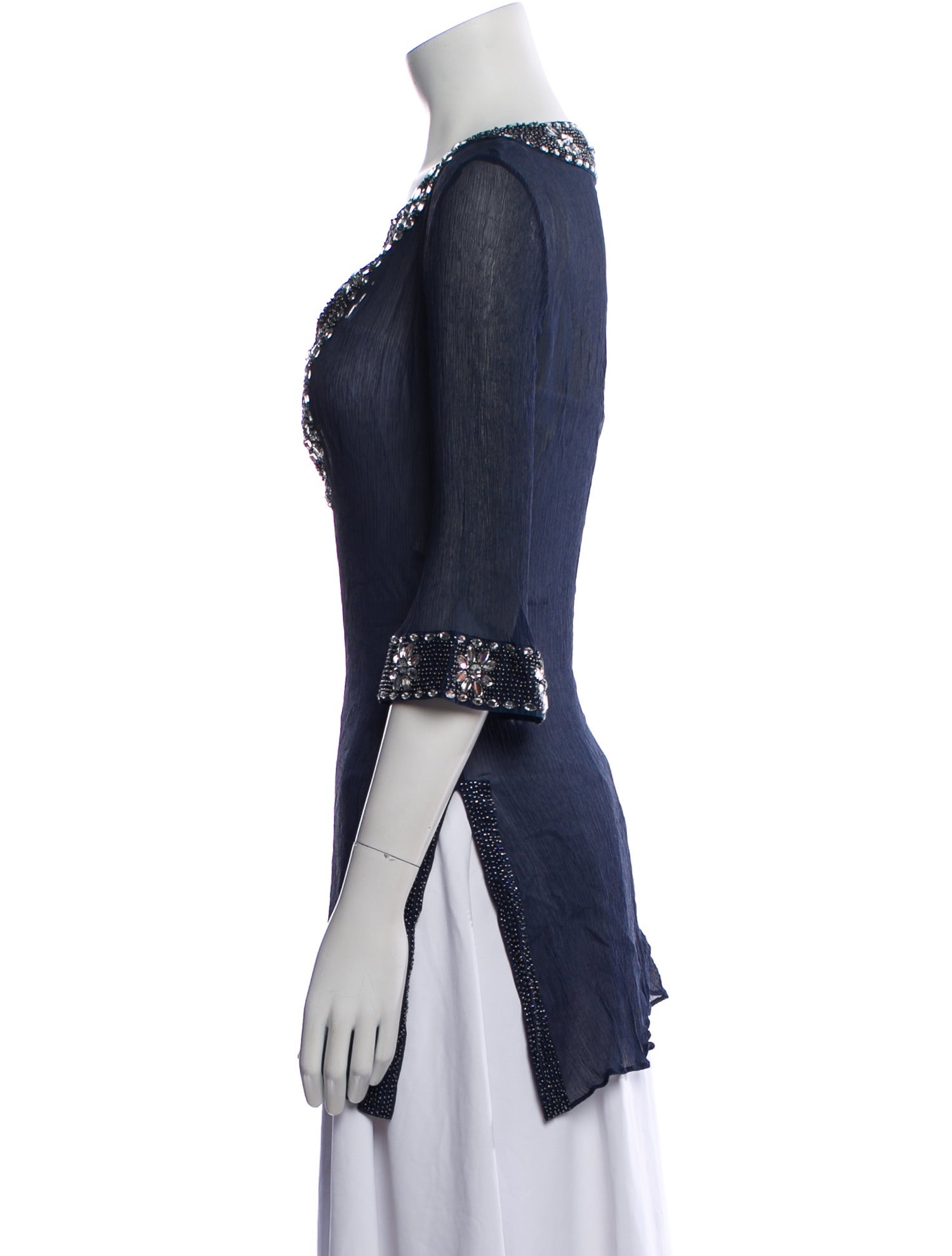 Calypso St. Barth Silk V-Neck Tunic