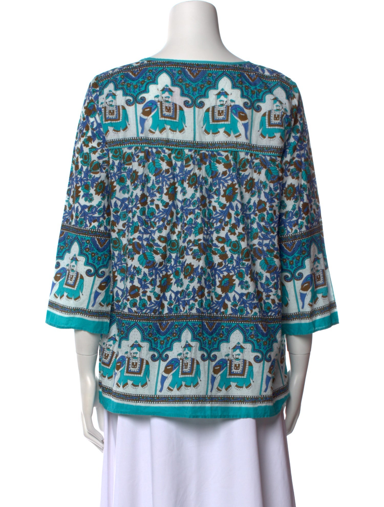 Calypso St. Barth Printed V-Neck Tunic
