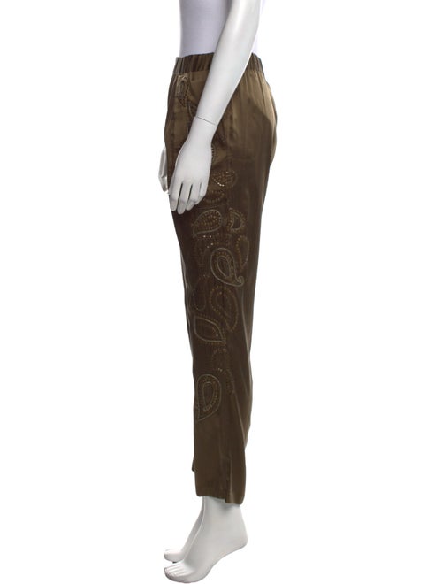 Calypso St. Barth Silk Straight Leg Pants
