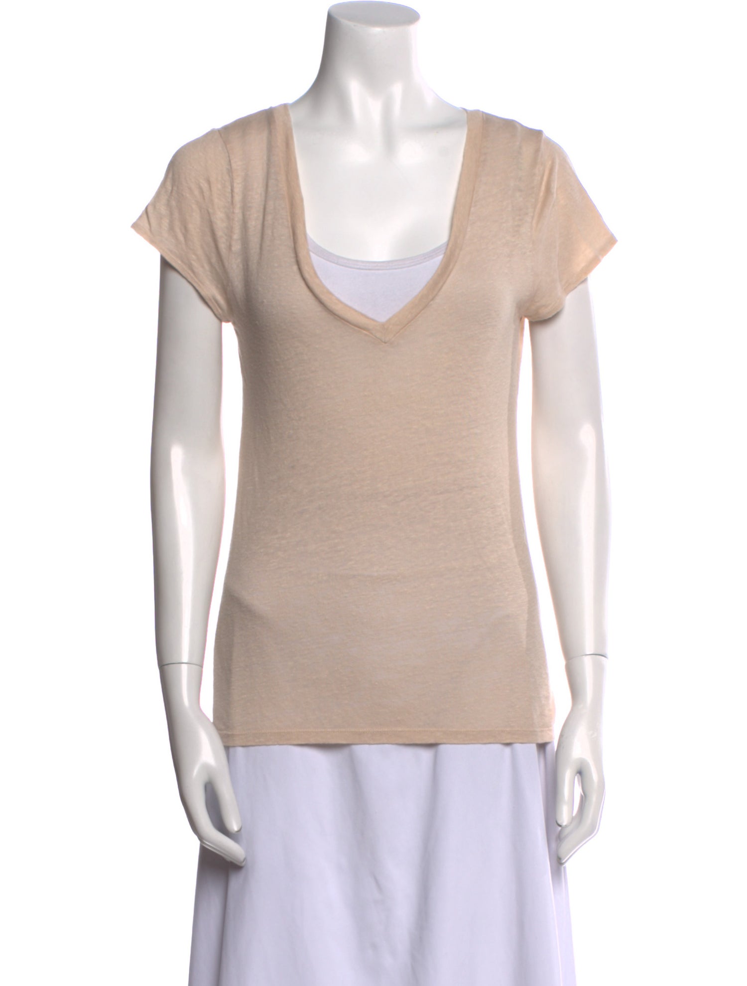 Calypso St. Barth Linen V-Neck T-Shirt
