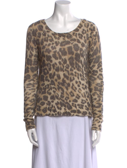 Calypso St. Barth Cashmere Animal Print Sweater