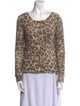 Calypso St. Barth Cashmere Animal Print Sweater