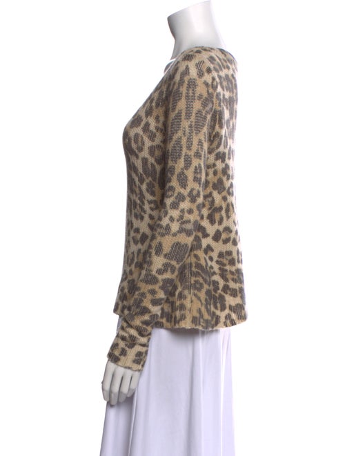 Calypso St. Barth Cashmere Animal Print Sweater