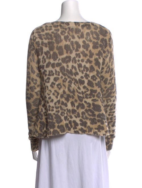 Calypso St. Barth Cashmere Animal Print Sweater