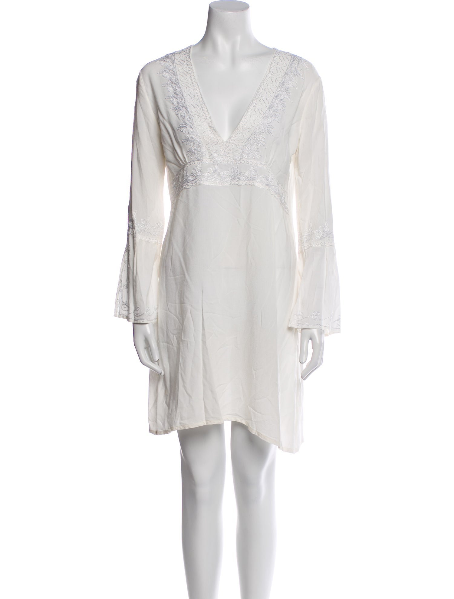 Calypso St. Barth V-Neck Mini Dress