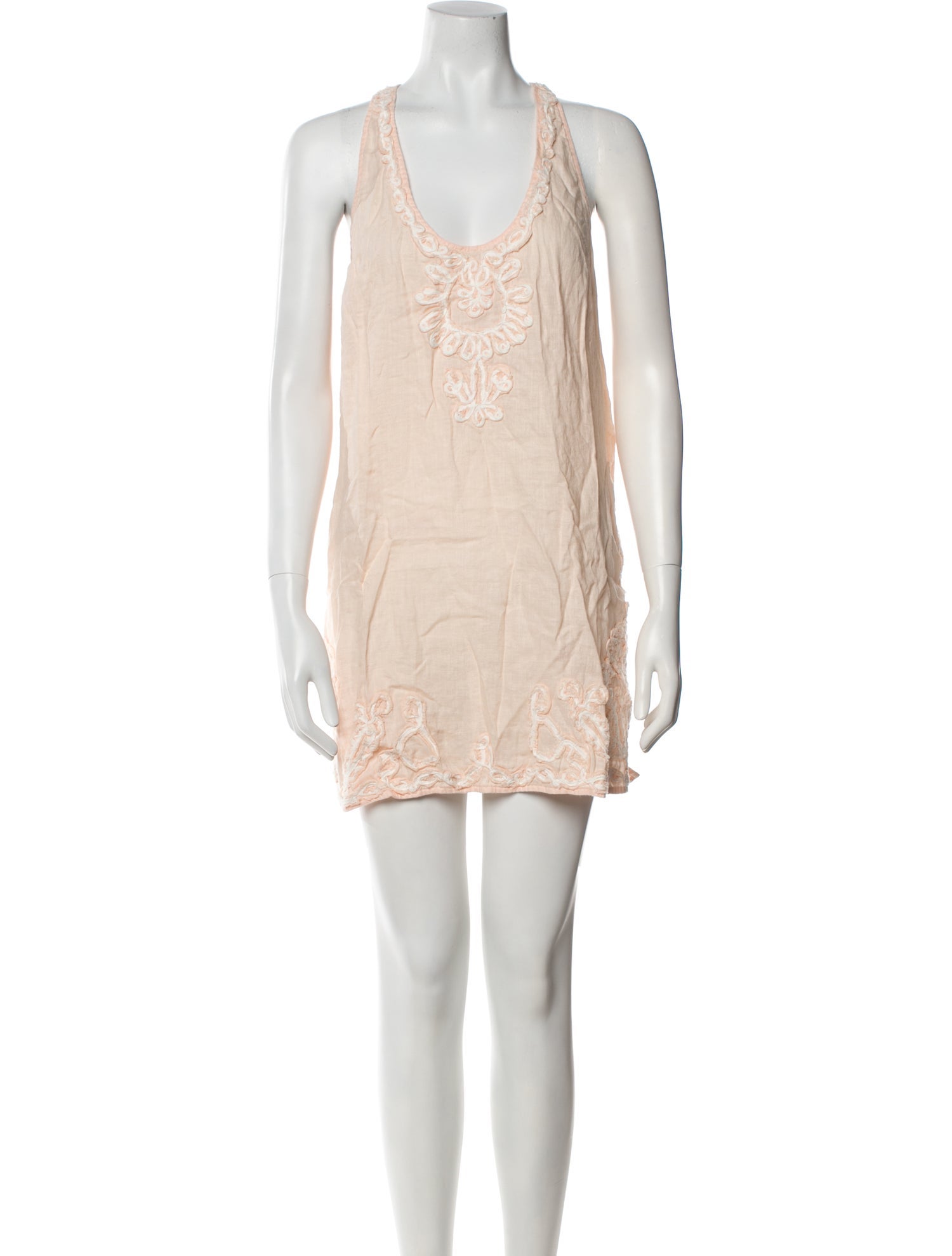 Calypso St. Barth Linen Scoop Neck Tunic