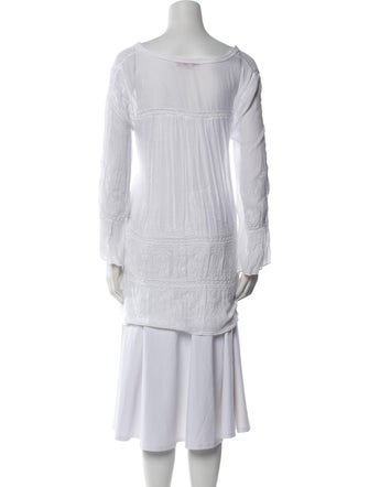 Calypso St. Barth Bateau Neckline Long Sleeve Tunic