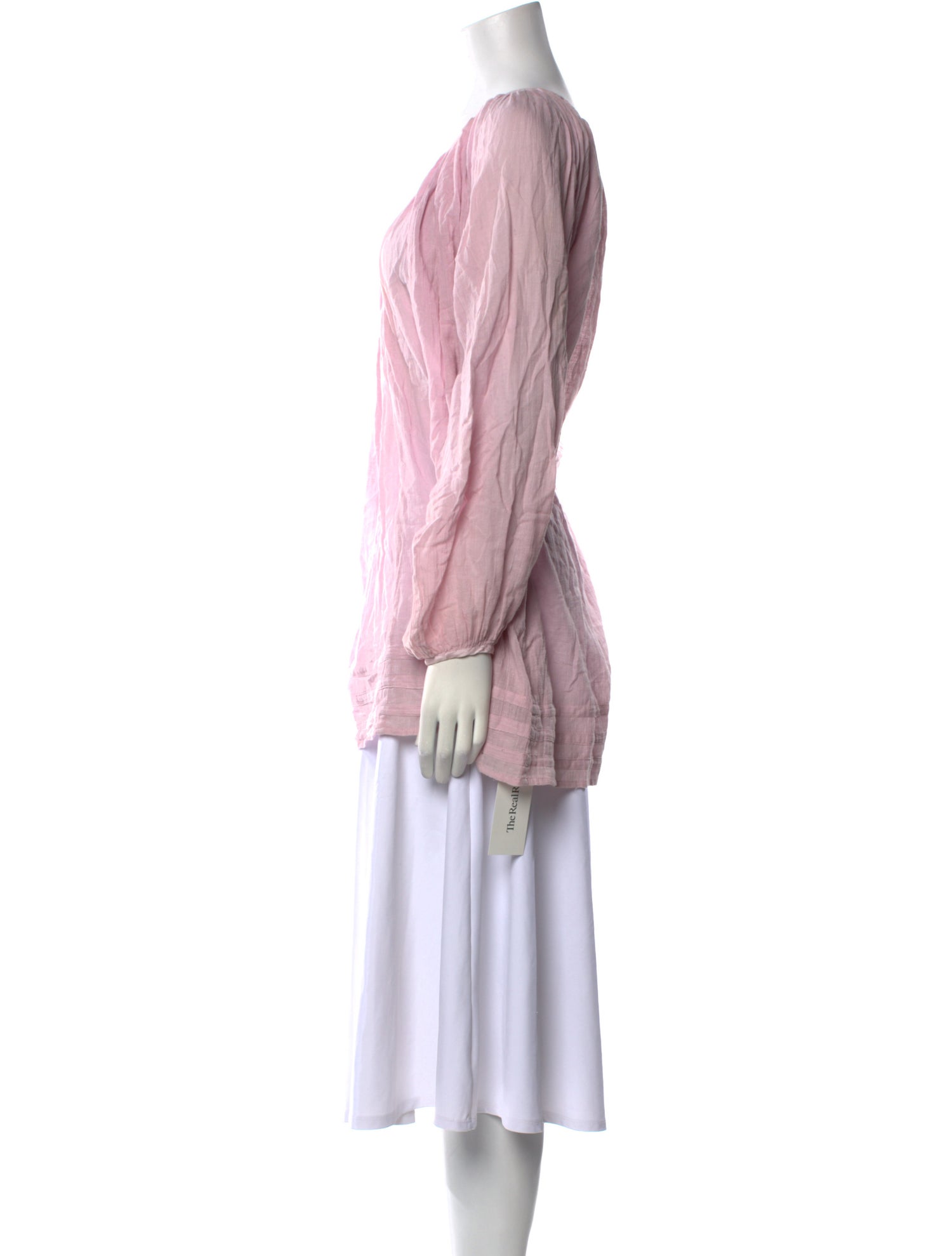 Calypso St. Barth Scoop Neck Long Sleeve Tunic