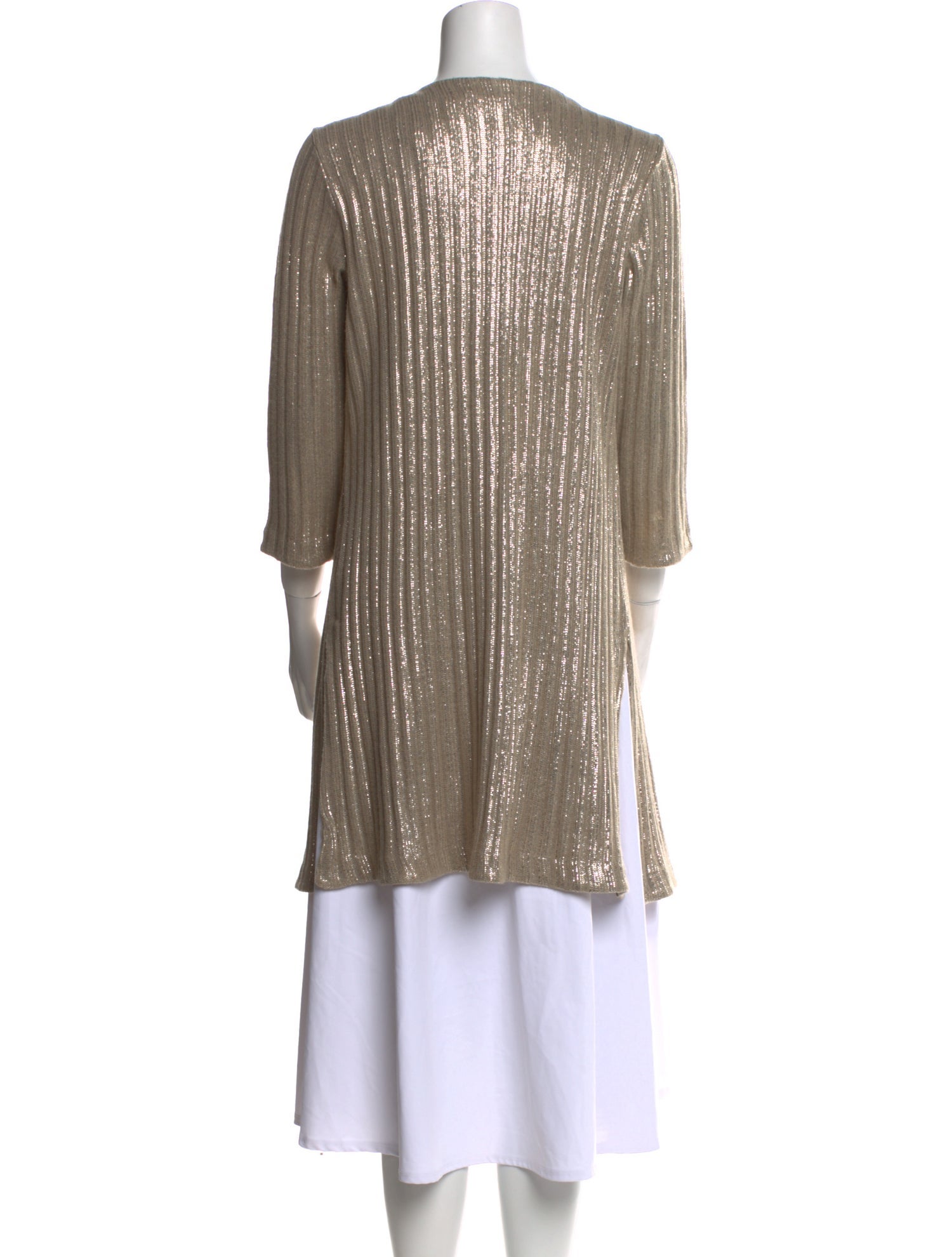 Calypso St. Barth Striped Open Front Sweater