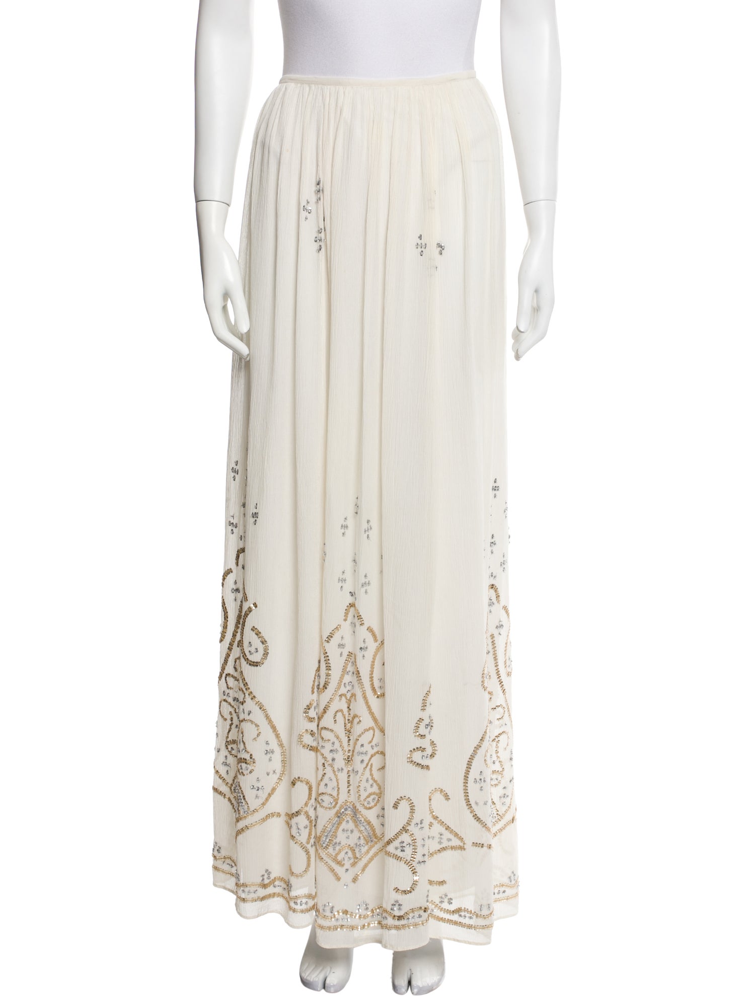 Calypso St. Barth Silk Long Skirt