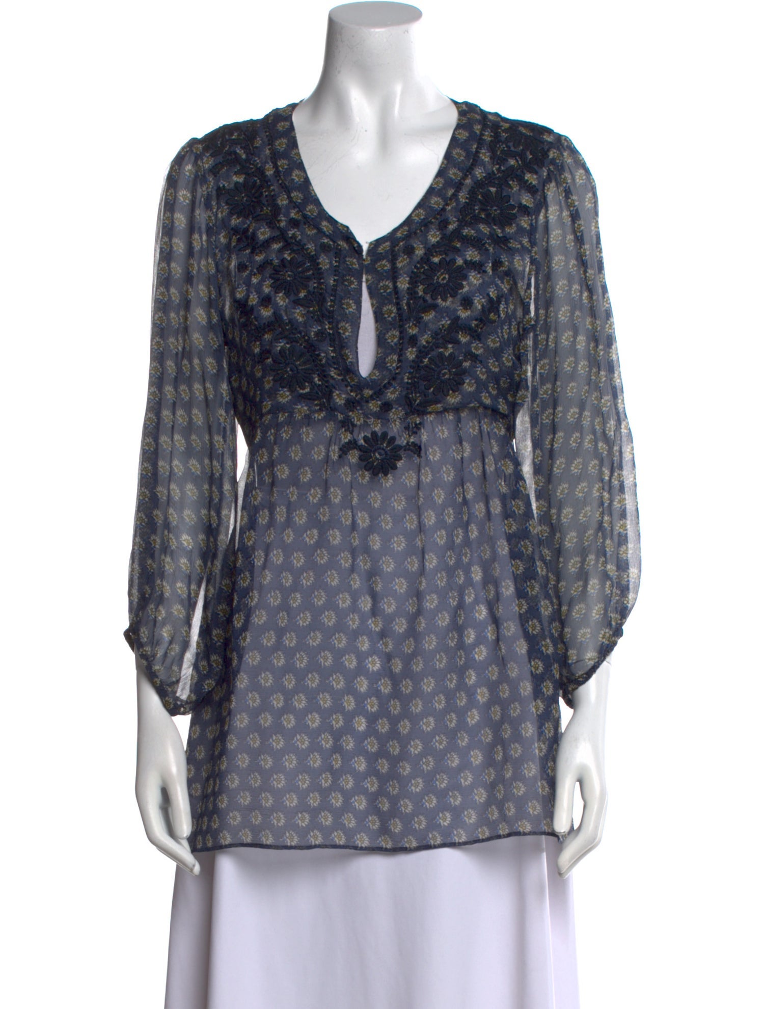 Calypso St. Barth Silk Printed Tunic