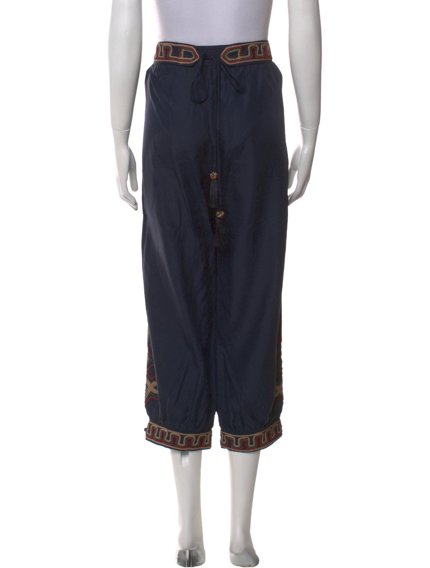 Calypso St. Barth Silk Skinny Leg Pants