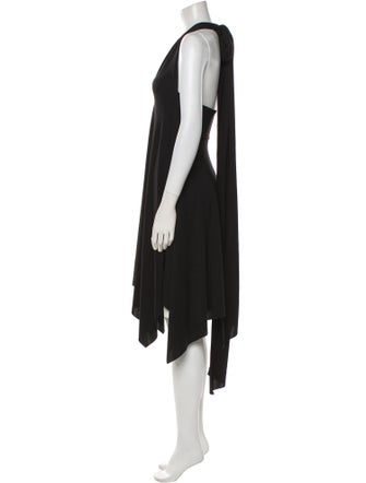 Calypso St. Barth V-Neck Midi Length Dress