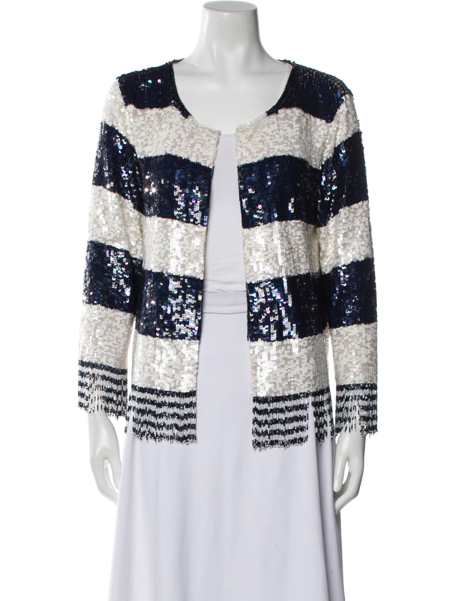 Calypso St. Barth Nylon Striped Evening Jacket w/ Tags