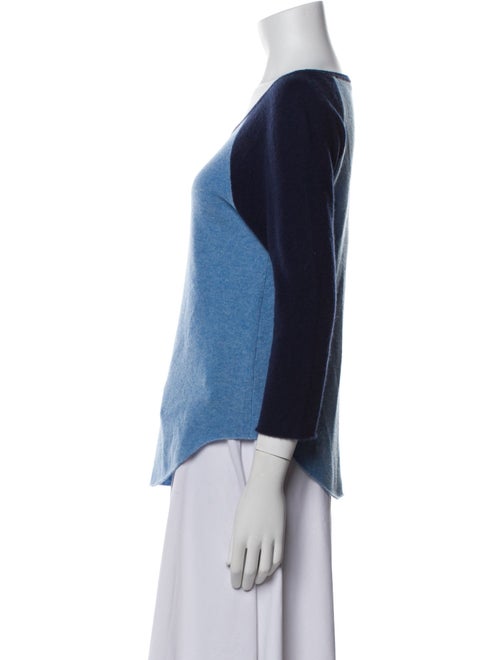 Calypso St. Barth Cashmere Colorblock Pattern Sweater