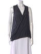 Calypso St. Barth V-Neck Sleeveless Blouse