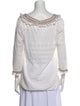 Calypso St. Barth V-Neck Three-Quarter Sleeve Top