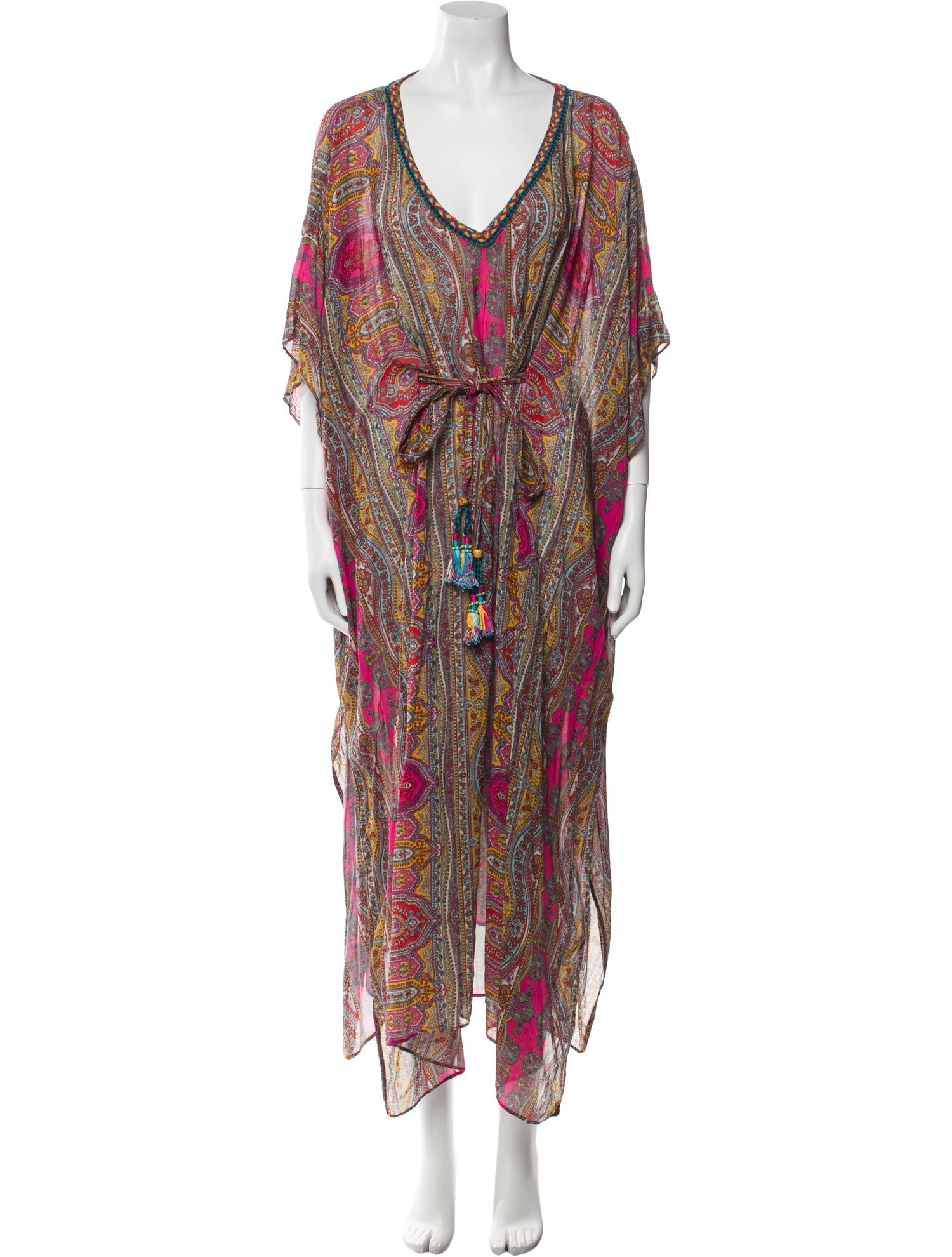 Calypso St. Barth Paisley Print Long Dress