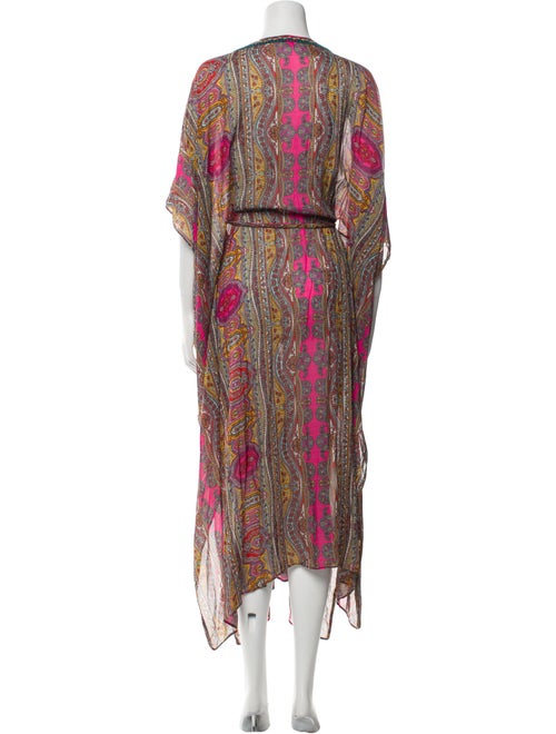 Calypso St. Barth Paisley Print Long Dress