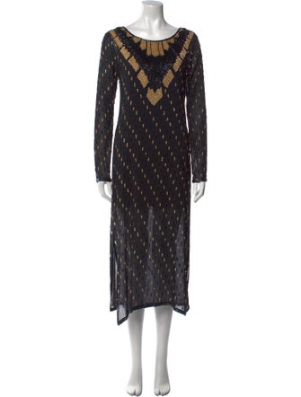 Calypso St. Barth Printed Midi Length Dress