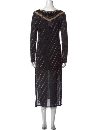 Calypso St. Barth Printed Midi Length Dress