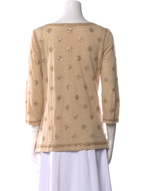 Calypso St. Barth Linen Printed Blouse