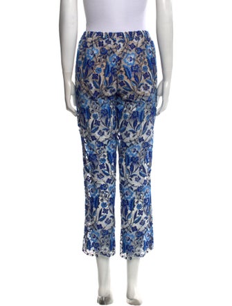 Calypso St. Barth Floral Print Straight Leg Pants