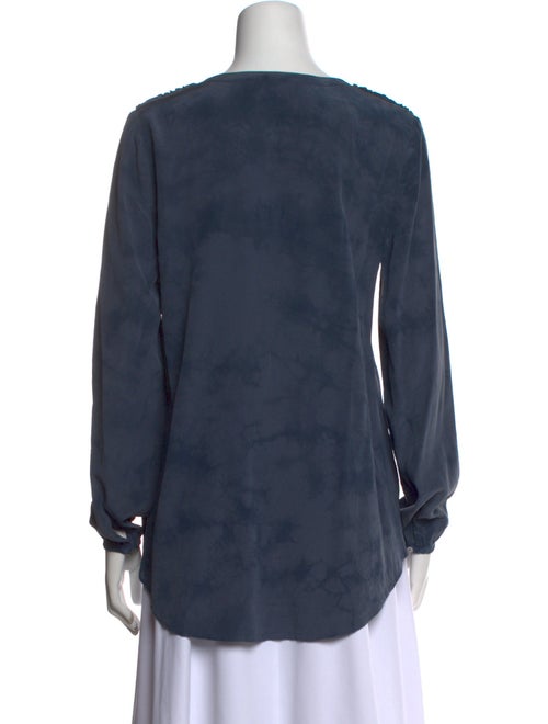 Calypso St. Barth Silk V-Neck Blouse