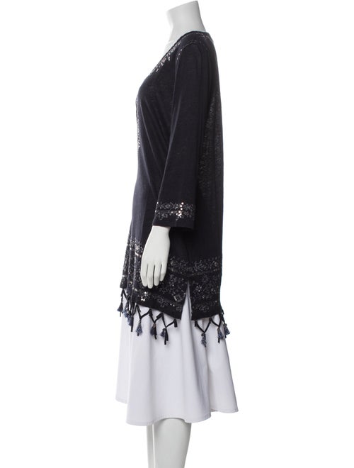 Calypso St. Barth Linen Scoop Neck Tunic