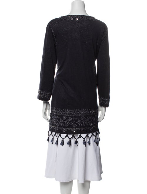 Calypso St. Barth Linen Scoop Neck Tunic