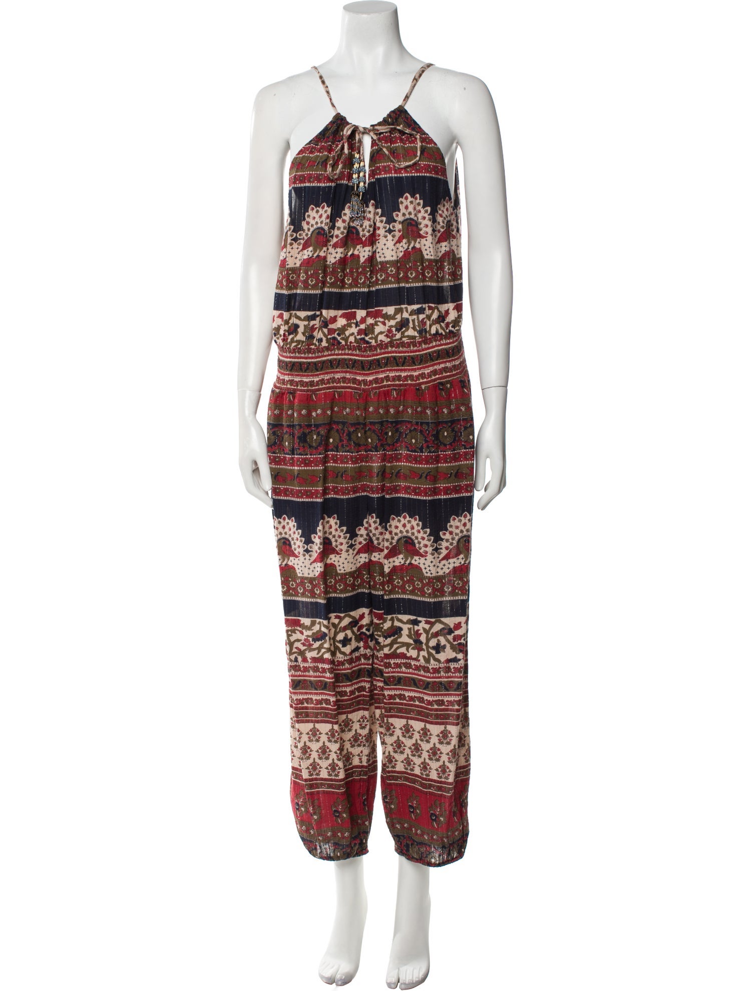 Calypso St. Barth Printed Halterneck Jumpsuit